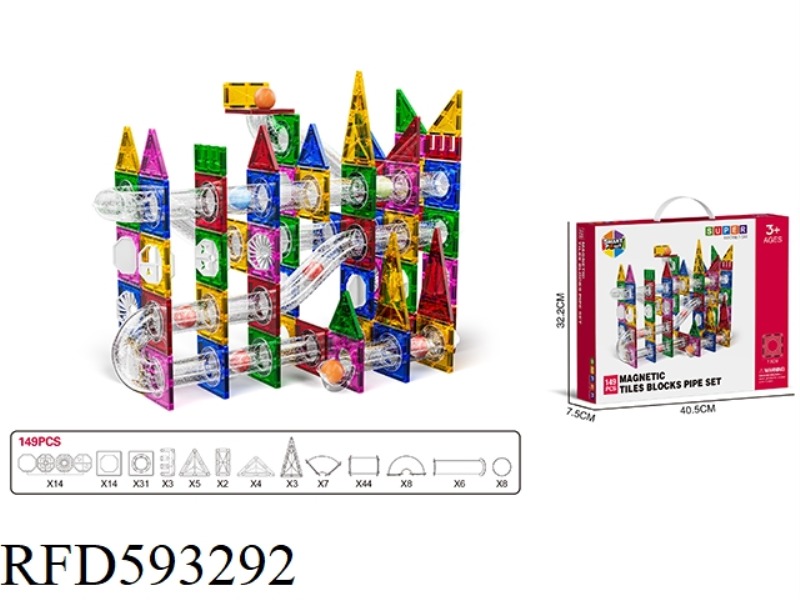 PATTERN 7.5CM PIPELINE MAGNETIC SHEET -149PCS