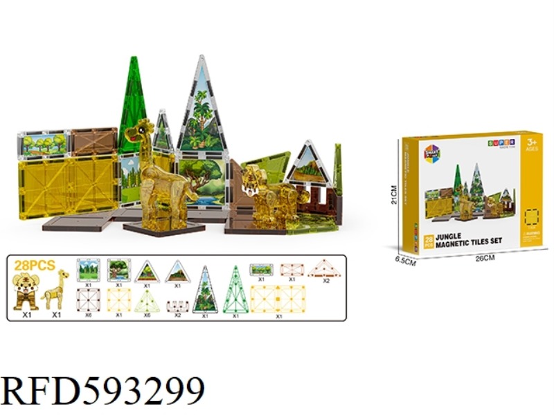 PLANE FOREST SERIES MAGNETIC SHEET -28PCS