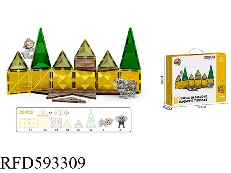 3D DRILLING FACE FOREST SERIES MAGNETIC SHEET -25PCS