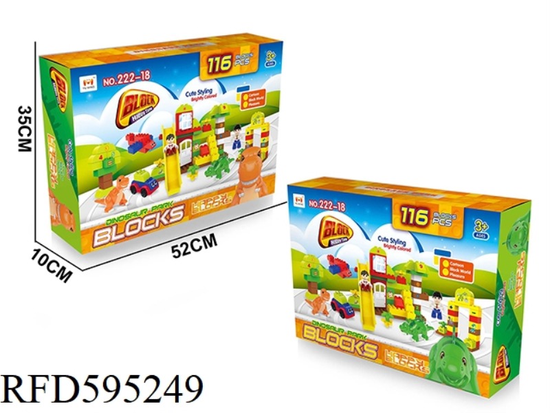 BUILDING BLOCKS DINOSAUR PARK SERIES 116PCS