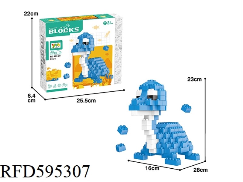 SNAKE STRENGTH DRAGON BUILDING BLOCKS 141PCS