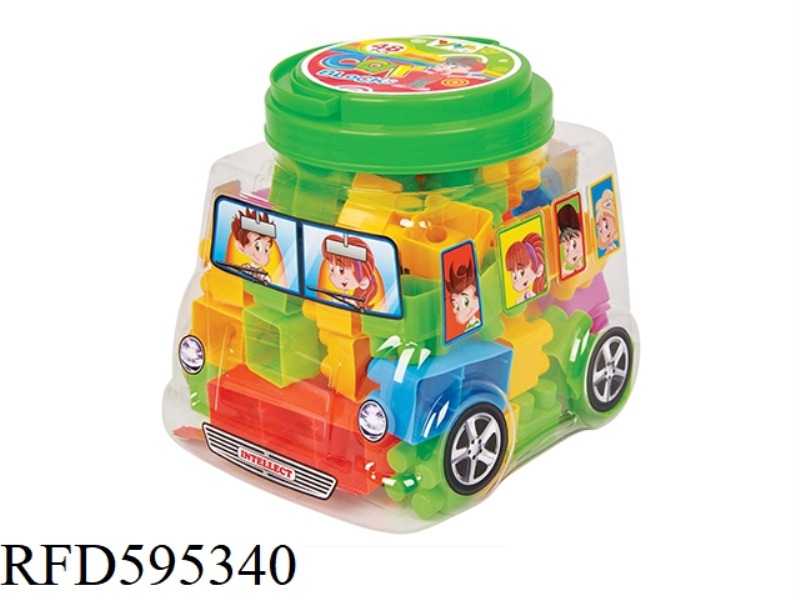 BUILDING BLOCKS SMALL BUS 48PCS