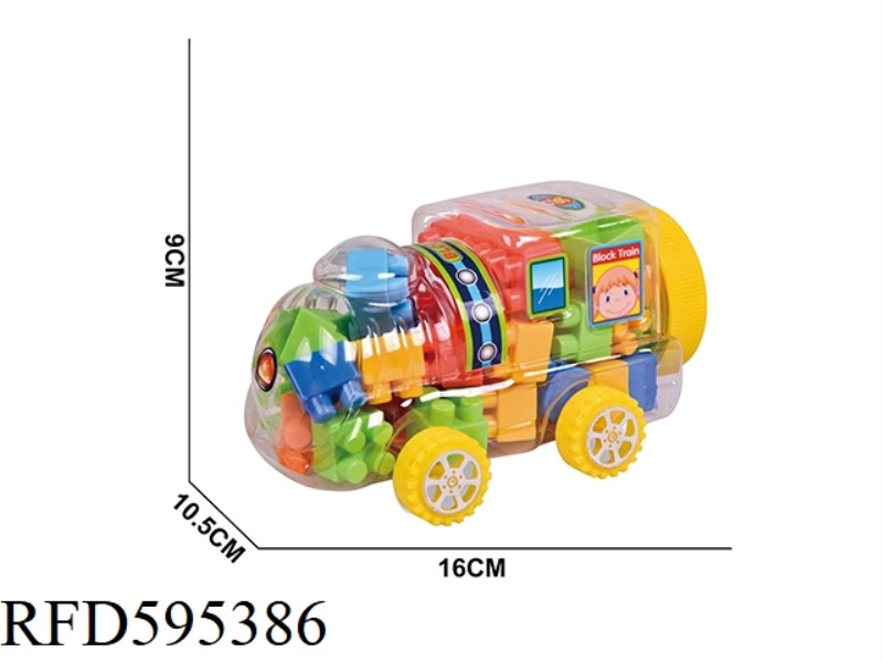 BUILDING BLOCKS SMALL TRAIN 36PCS