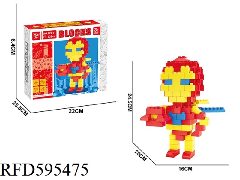 126PCS OF IRON MAN BRICKS