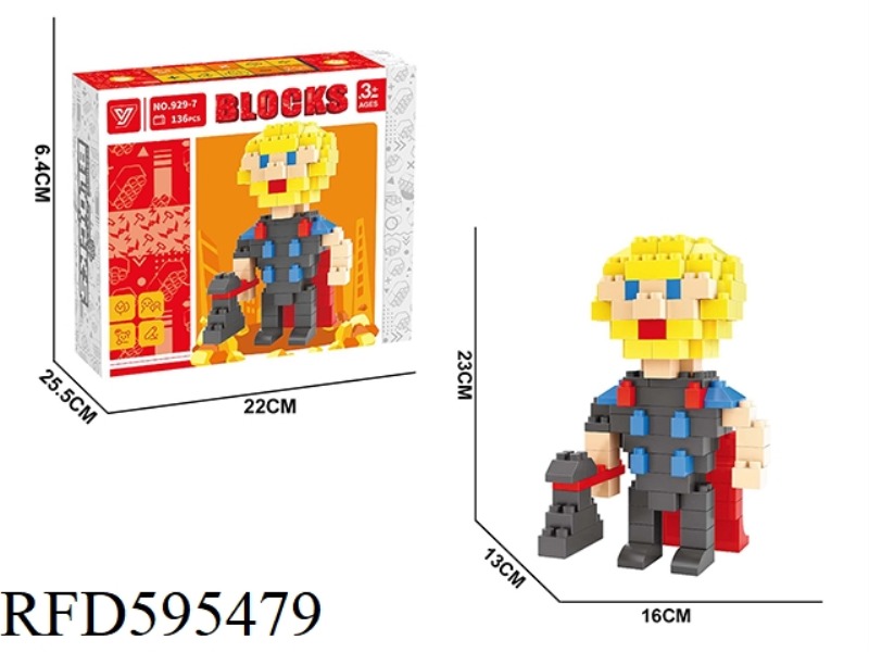THOR BUILDING BLOCKS 136PCS