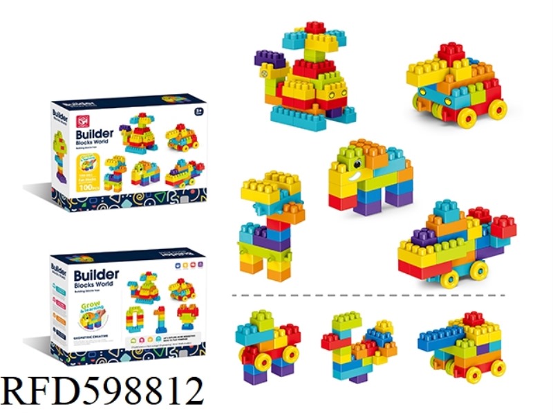 PUZZLE BLOCKS. -100 PIECES