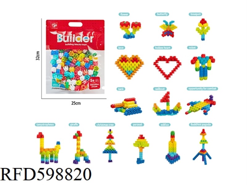 HEXAGONAL BUILDING BLOCKS 120 PIECES