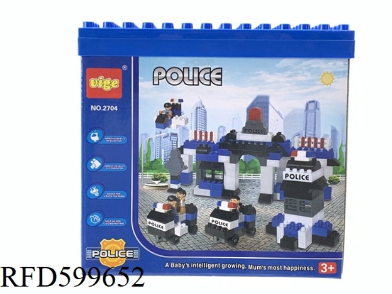 POLICE BUILDING BLOCKS 67PCS