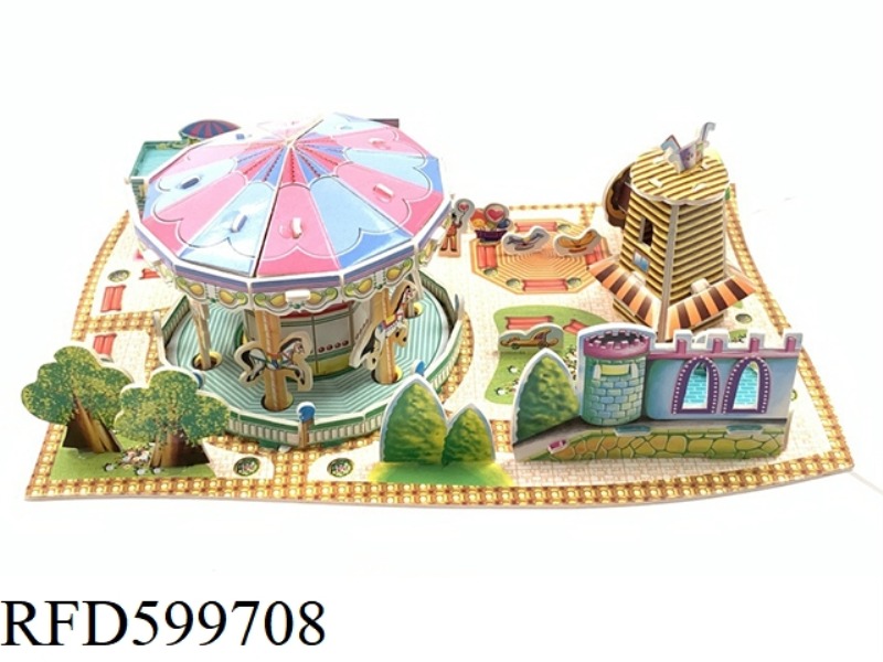 3D STEREO PUZZLE DIY- CAROUSEL