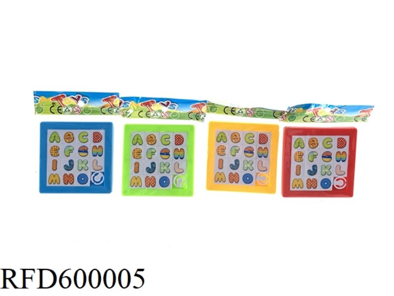 7*7CM CARTOON LETTER PUZZLE