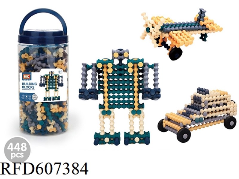 VARIETY OF SLUB BUILDING BLOCKS (448PCS)
