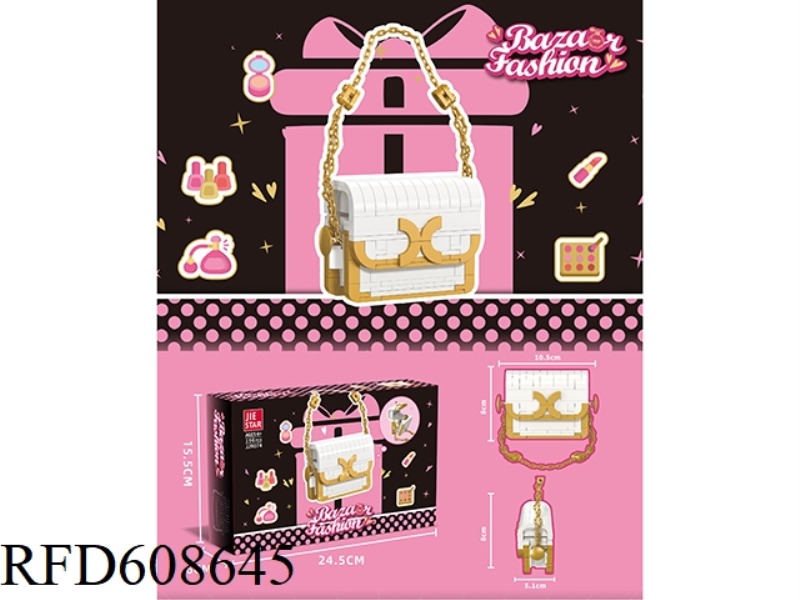 BAZAAR FASHION (BAG STYLE 1 WHITE COLOR) 196PCS