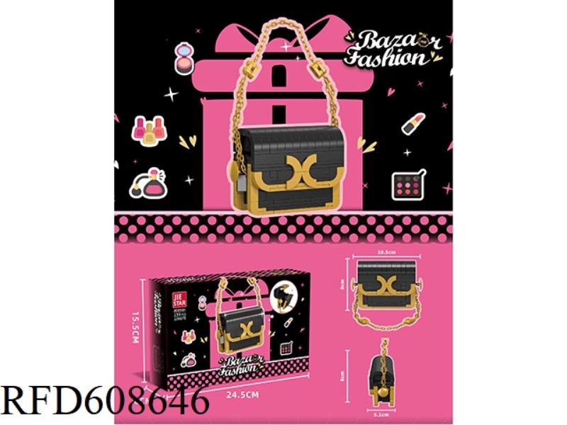 BAZAAR FASHION (BAG STYLE 1 BLACK COLOR) 196PCS