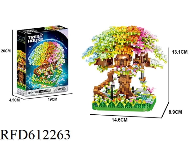 RAINBOW TREE HOUSE 1345PCS