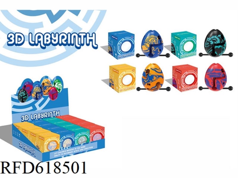 MAZE PATTERNED EGGS 4 MIXED 16PCS (SINGLE PRICE)
