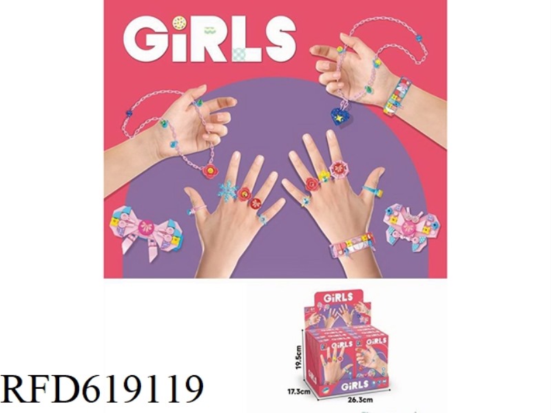 EDUCATIONAL GIRL JEWELRY BUILDING BLOCKS DIY SET SERIES (95-165PCS)8PCS