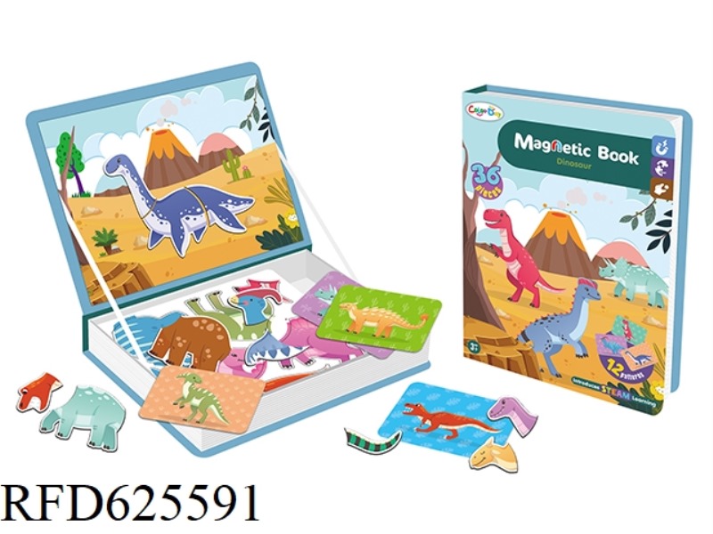 MAGNETIC PUZZLE BOOK - DINOSAUR SERIES