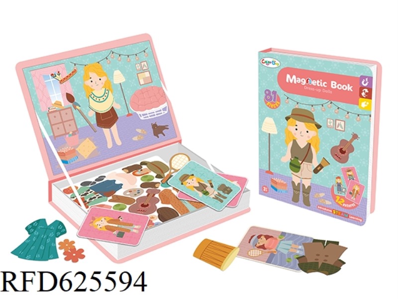 MAGNETIC PUZZLE BOOK - GIRLS COSTUME SERIES
