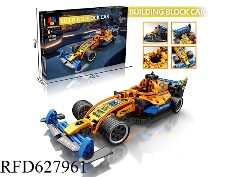 DIY ASSEMBLING BUILDING BLOCKS NEW TECHNOLOGY PIECE PULL-BACK CAR