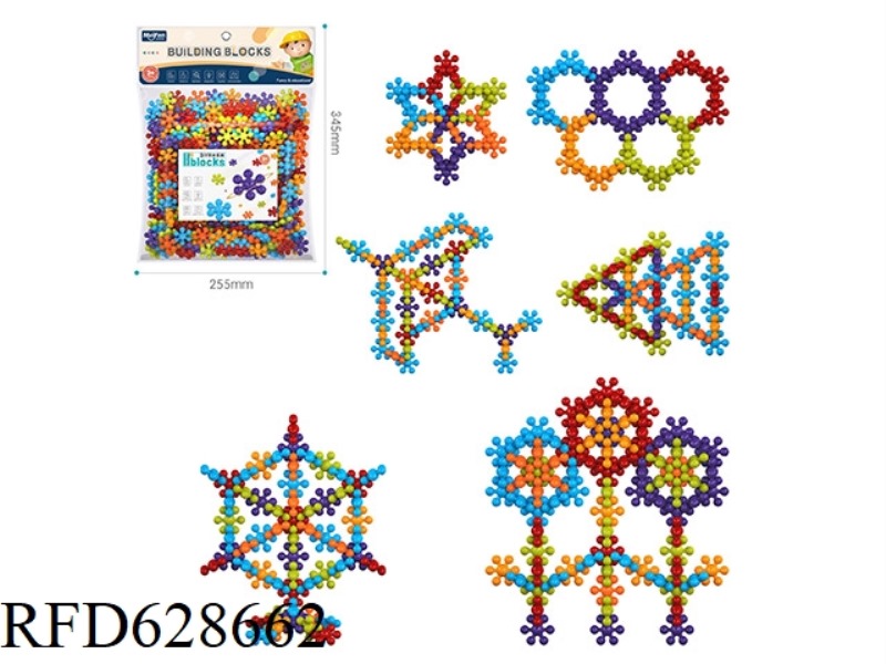 PLUM BLOSSOM BUILDING BLOCKS 240PCS/RAINBOW COLOR SERIES