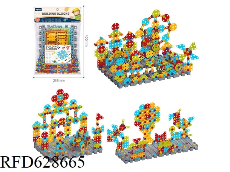 SCREW BLOCK 374PCS/RAINBOW COLOR SERIES