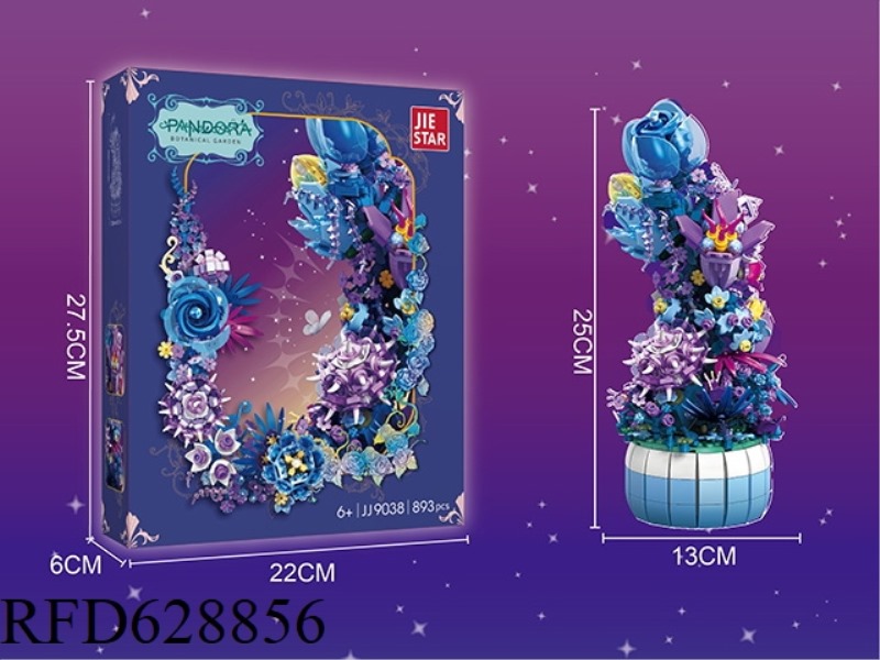 893PCS FLOWER SERIES PANDORA [INCLUDING LIGHTING COMPONENTS]