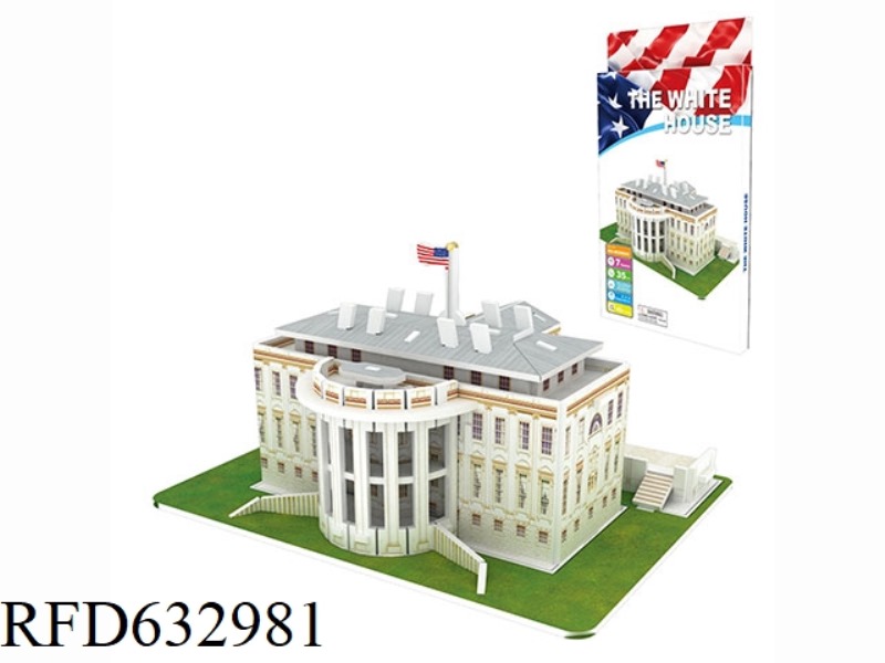 3D 3D PUZZLE WHITE HOUSE 35 PCS