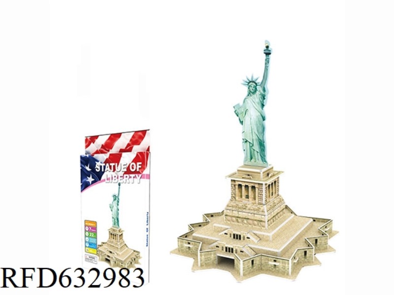 3D PUZZLE OF STATUE OF LIBERTY 22 PCS