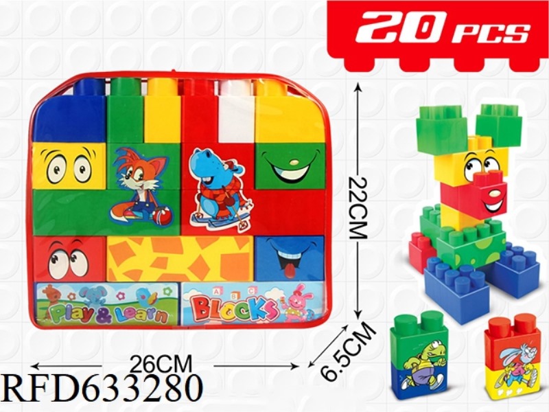 20PCS BACKPACK BUILDING BLOCKS