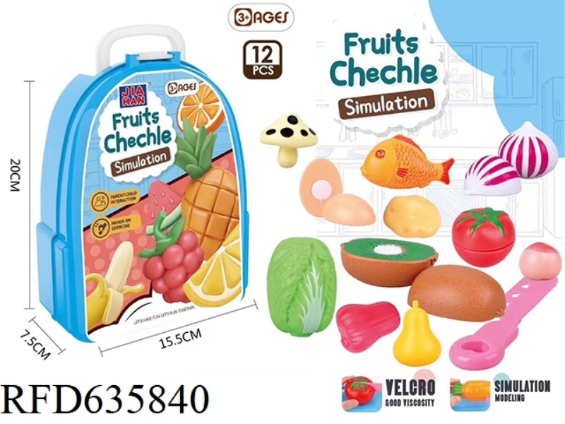 BACKPACK FRUIT CHEROKEE (BLUE, 13PCS)