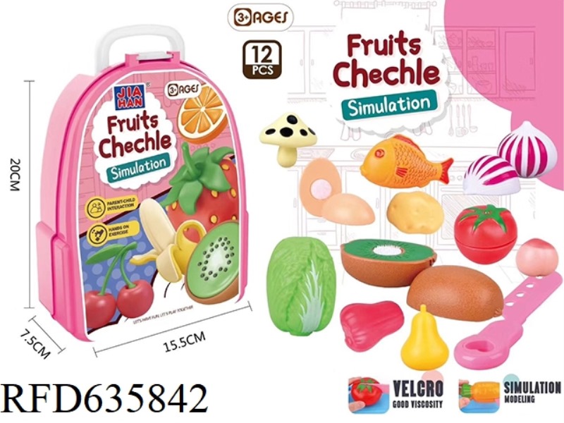 BACKPACK FRUIT CHEROKEE (PINK, 13PCS)