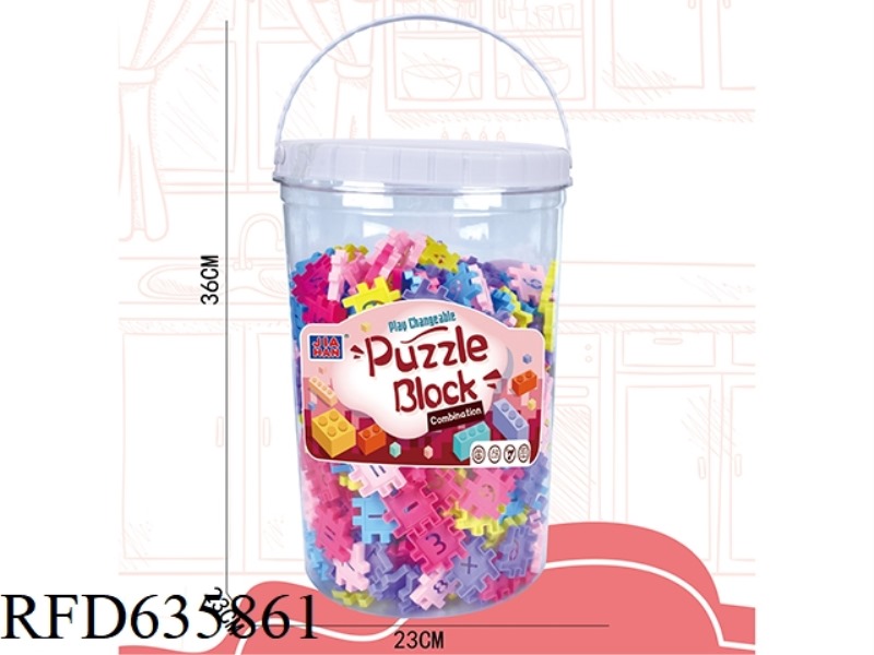 PINK VATS (ABOUT 1020G OF CHECKERED DIGITAL WOOD, 500PCS)