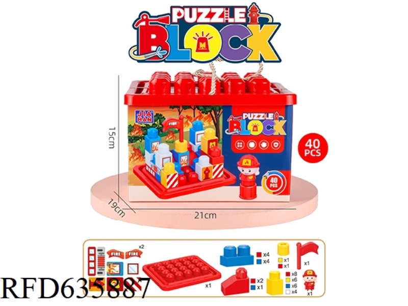 FIRE FIGHTING SUIT BUILDING BLOCKS