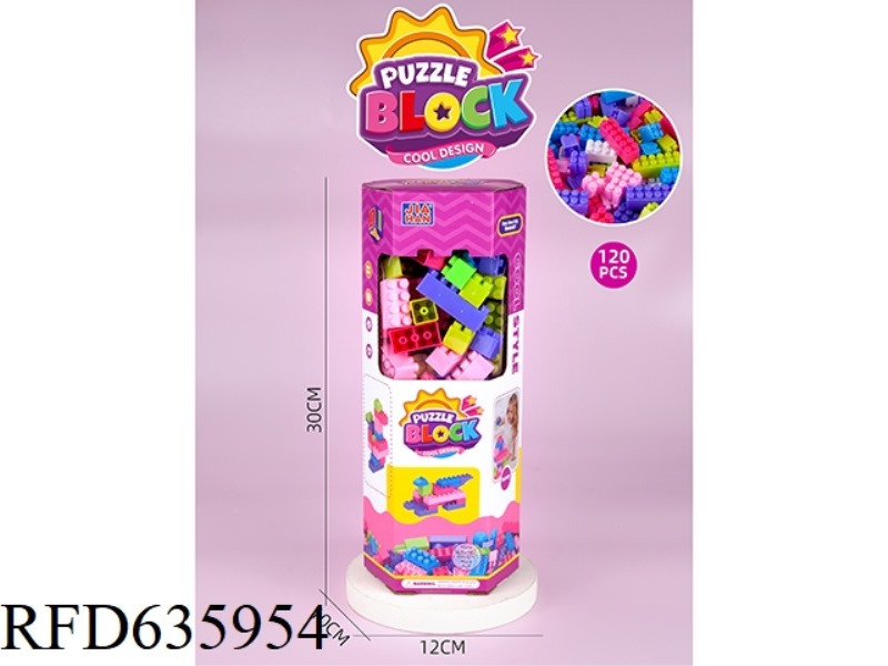 6-CORNER BOX BUILDING BLOCKS (ABOUT 120PCS, 470G, FEMALE)
