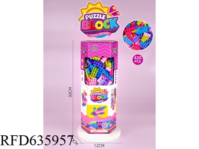 6-BOX MICRO-PARTICLE BUILDING BLOCKS (ABOUT 420PCS, 500G, FEMALE)