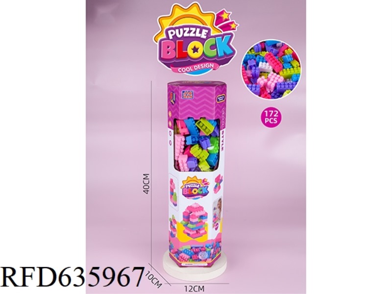 6-CORNER BOX BUILDING BLOCKS (ABOUT 172PCS, 620G, FEMALE)
