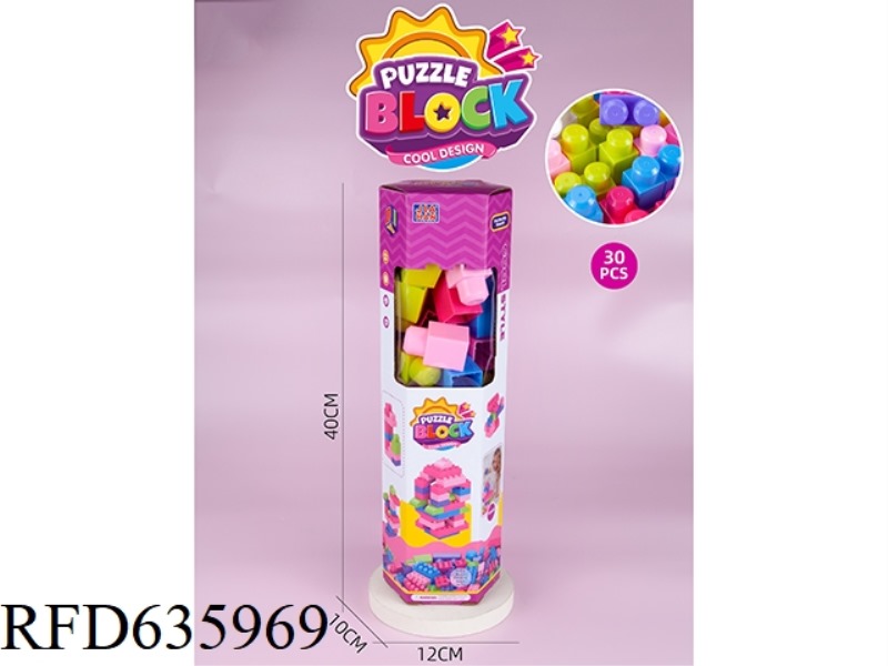 6-BOX FEMALE BUILDING BLOCKS (ABOUT 30PCS, 338G, FEMALE)