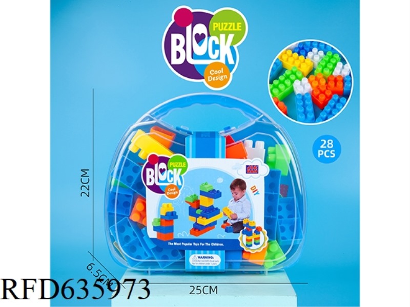 MEDIUM BUILDING BLOCK (ABOUT 28PCS, 310G, MALE)