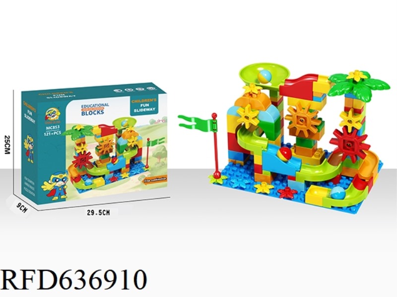 CHILDREN'S FUN SLIDE (LARGE: 121+PCS)