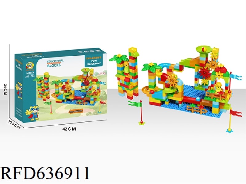 CHILDREN'S FUN SLIDE (LARGE PARTICLE: 282+PCS)