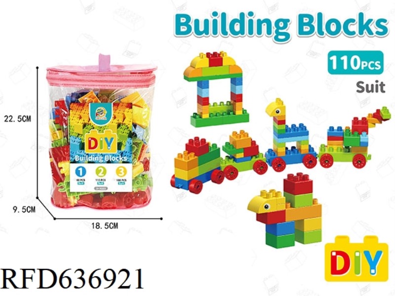ANIMAL PARK: LARGE PARTICLES 110PCS