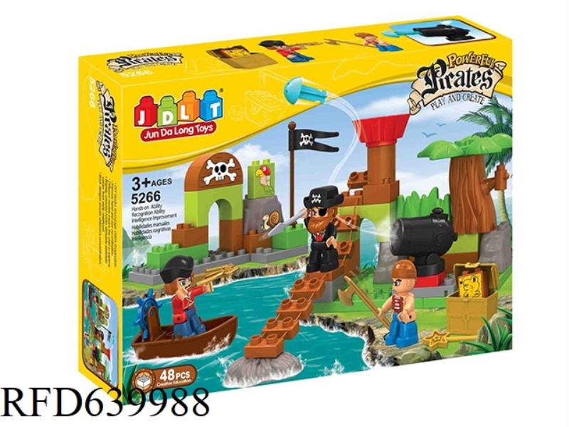 PIRATE SHIP BUILDING BLOCKS 48PCS