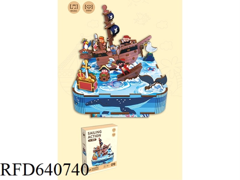 3D WOODEN PUZZLE MUSIC BOX SERIES