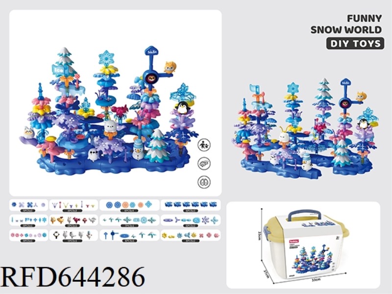 DIY ICE AND SNOW BUILDING BLOCKS 136PCS