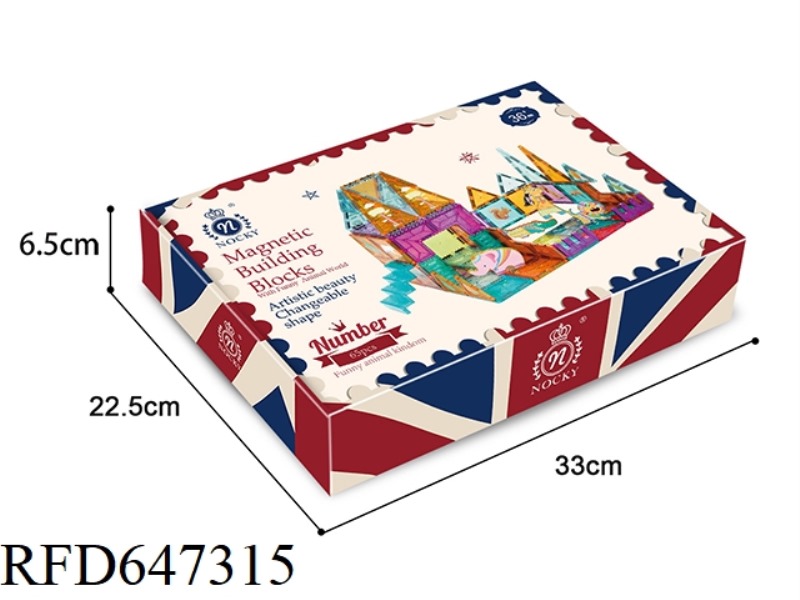 COLOR WINDOW MAGNETIC FILM ANIMAL WORLD 65PCS
