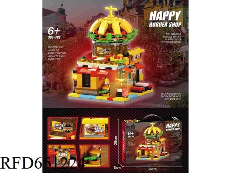 BLOCKS STREET VIEW HAPPY BURGER -395PCS