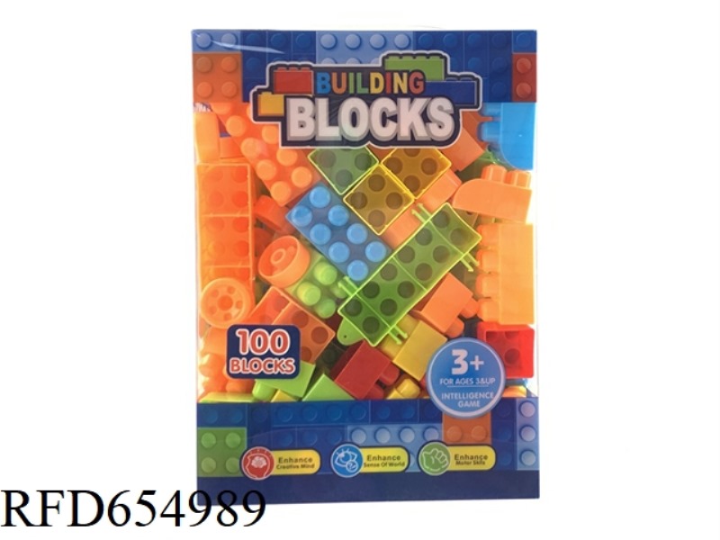 BUILDING BLOCKS 100 PIECES