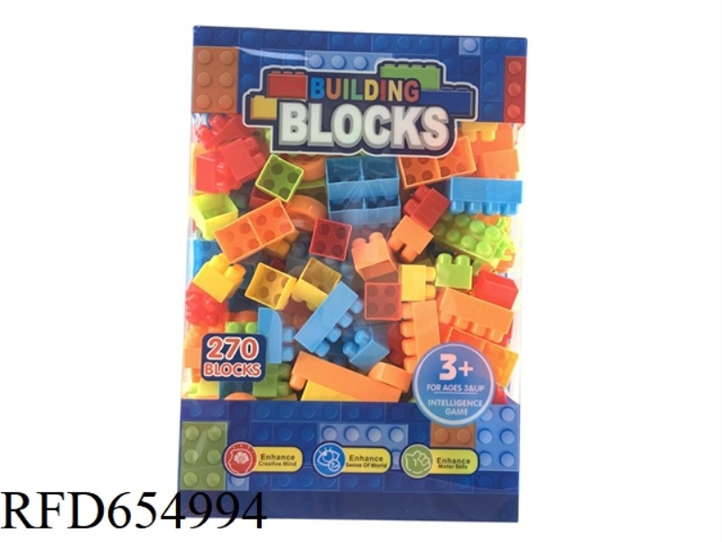 BUILDING BLOCKS 270 PIECES