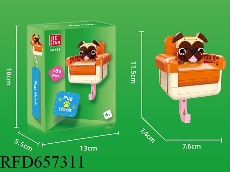185PCS PUG HOOKS