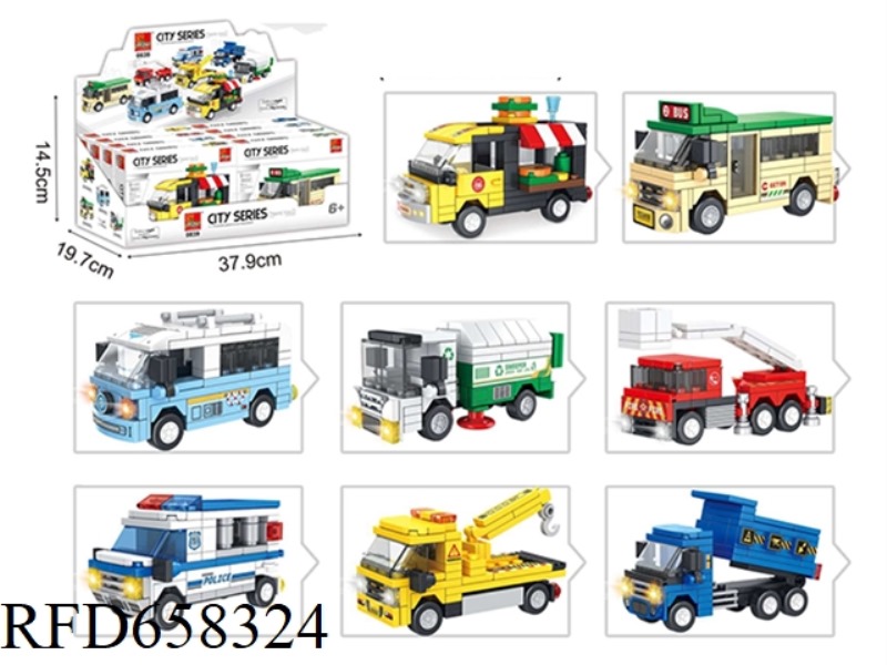 AUTOMOBILE BUILDING BLOCKS 8PCS